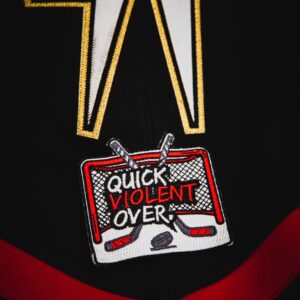 QVO "Hockey" Embroidered Sew-On Patch