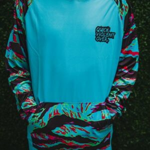 QVO "Tiger Stripe Neon" UPF Hoodie