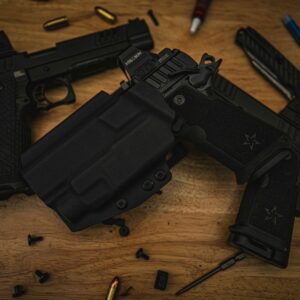 Staccato HD P4 w/ Streamlight TLR-7HLX "Secondary" OWB Holster - LH Black