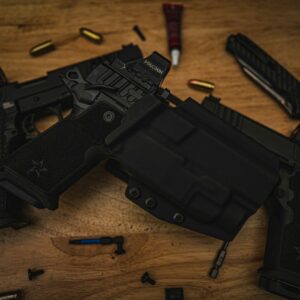 Staccato HD P4 w/ Streamlight TLR-7HLX "Secondary" OWB Holster - RH Black