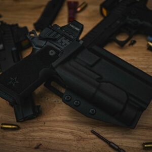 Staccato HD P4 w/ Streamlight TLR-1 "Secondary" OWB Holster - RH Black