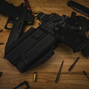 Staccato HD P4 w/ Streamlight TLR-1 "Secondary" OWB Holster - LH Black